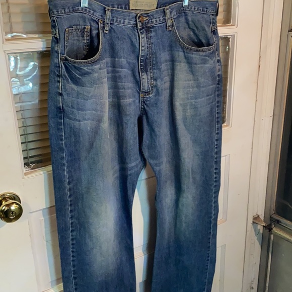 Wrangler Boot cut Relaxed Distressed Jeans 38X32 - Picture 2 of 7